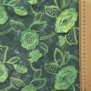 Bawełniana tkanina TIE DYE EMBROIDERY Flora design A