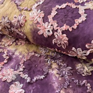 Bawełniana tkanina TIE DYE EMBROIDERY Eva tape design D