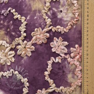Bawełniana tkanina TIE DYE EMBROIDERY Eva tape design D