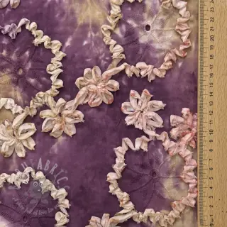 Bawełniana tkanina TIE DYE EMBROIDERY Eva tape design D