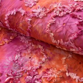 Bawełniana tkanina TIE DYE EMBROIDERY Eva tape design F