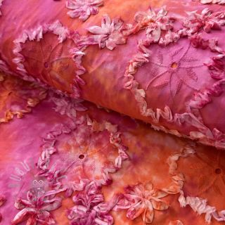 Bawełniana tkanina TIE DYE EMBROIDERY Eva tape design F