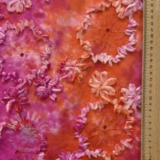 Bawełniana tkanina TIE DYE EMBROIDERY Eva tape design F
