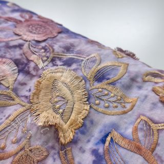 Bawełniana tkanina TIE DYE EMBROIDERY Flora design C