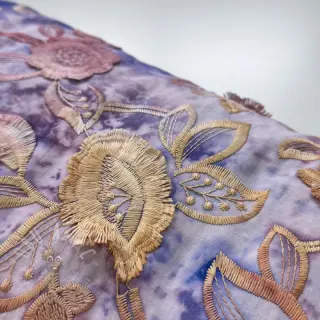 Bawełniana tkanina TIE DYE EMBROIDERY Flora design C