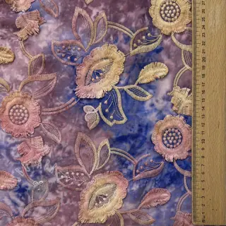 Bawełniana tkanina TIE DYE EMBROIDERY Flora design C