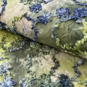 Bawełniana tkanina TIE DYE EMBROIDERY Eva tape design A