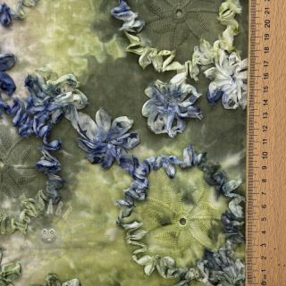 Bawełniana tkanina TIE DYE EMBROIDERY Eva tape design A