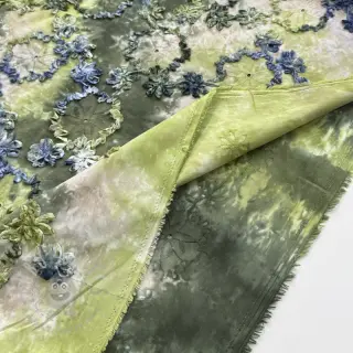 Bawełniana tkanina TIE DYE EMBROIDERY Eva tape design A