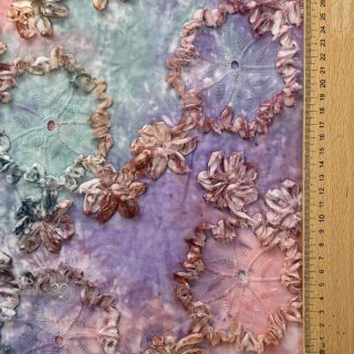 Bawełniana tkanina TIE DYE EMBROIDERY Eva tape design C