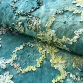 Bawełniana tkanina TIE DYE EMBROIDERY Eva tape design B