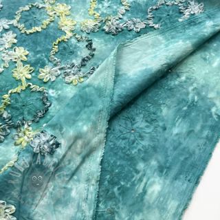 Bawełniana tkanina TIE DYE EMBROIDERY Eva tape design B