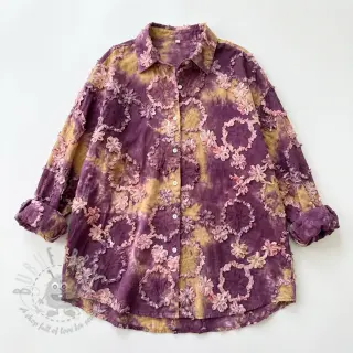 Bawełniana tkanina TIE DYE EMBROIDERY Eva tape design D