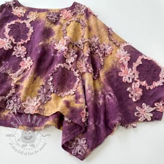 Bawełniana tkanina TIE DYE EMBROIDERY Eva tape design D