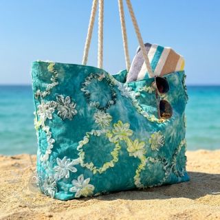 Bawełniana tkanina TIE DYE EMBROIDERY Eva tape design B