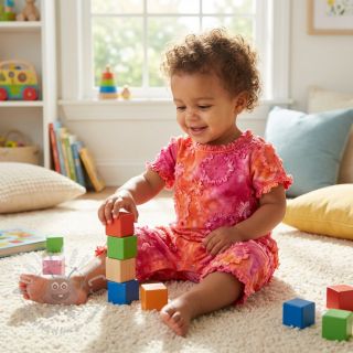 Bawełniana tkanina TIE DYE EMBROIDERY Eva tape design F