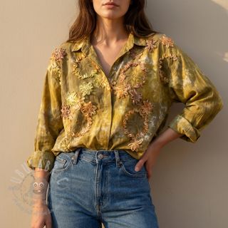 Bawełniana tkanina TIE DYE EMBROIDERY Eva tape design E