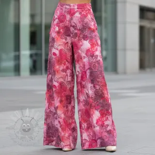 Bawełniana tkanina TIE DYE EMBROIDERY Flora design D