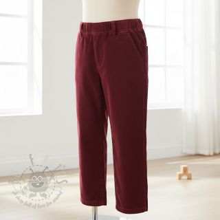 Drobny sztruks bordeaux