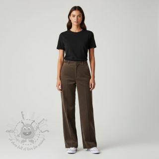 Drobny sztruks dark brown