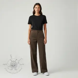 Drobny sztruks dark brown