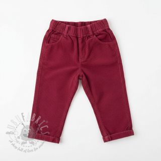 Drobny sztruks dark cerise