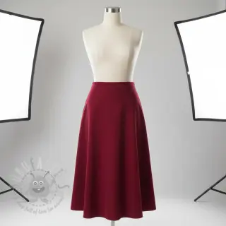 Drobny sztruks dark cerise