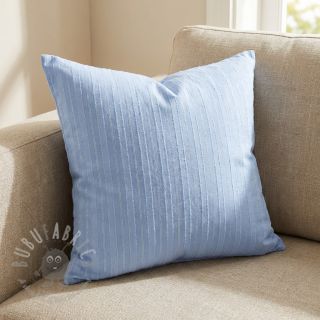 Bawełniana tkanina VOILE LUREX Stripes light blue