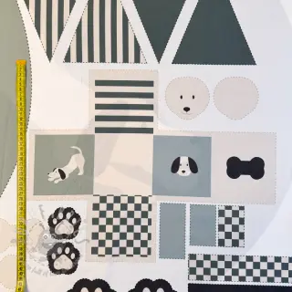 Bawełniana tkanina Dog PANEL digital print