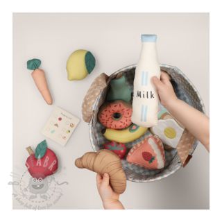 Bawełniana tkanina Farmers market PANEL digital print