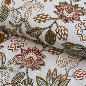 Tkanina dekoracyjna jacquard Soliman allover blanc