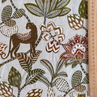 Tkanina dekoracyjna jacquard Soliman allover blanc