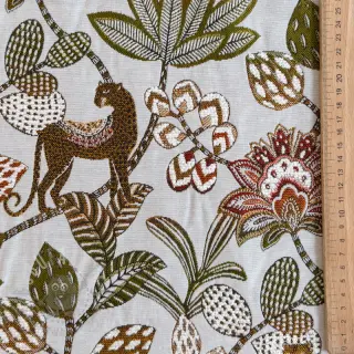 Tkanina dekoracyjna jacquard Soliman allover blanc