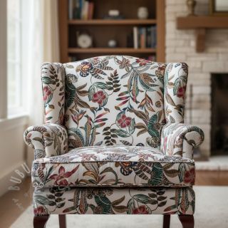 Tkanina dekoracyjna jacquard Neroli allover blanc