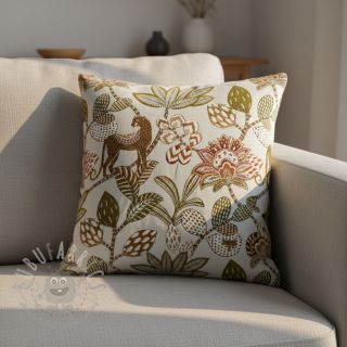 Tkanina dekoracyjna jacquard Soliman allover blanc