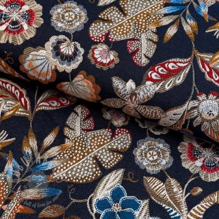 Tkanina dekoracyjna jacquard Neroli allover nuit