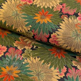 Tkanina dekoracyjna jacquard Matcha allover kaki