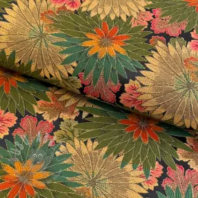 Tkanina dekoracyjna jacquard Matcha allover kaki