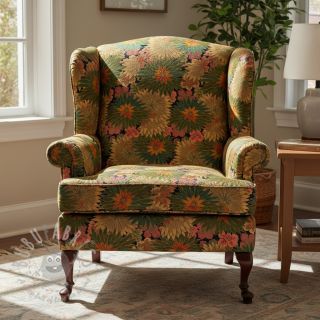 Tkanina dekoracyjna jacquard Matcha allover kaki