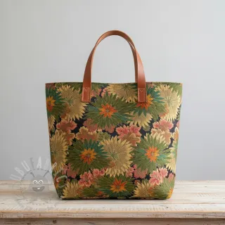 Tkanina dekoracyjna jacquard Matcha allover kaki
