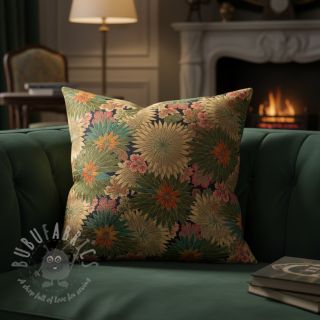 Tkanina dekoracyjna jacquard Matcha allover kaki