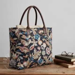 Tkanina dekoracyjna jacquard Neroli allover nuit