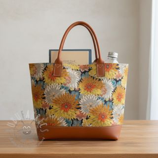 Tkanina dekoracyjna jacquard Matcha allover peanut