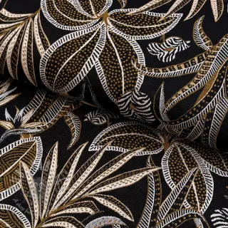 Tkanina dekoracyjna jacquard Moranto allover noir
