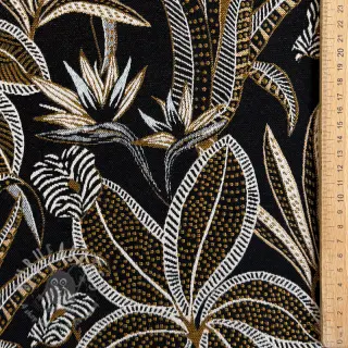 Tkanina dekoracyjna jacquard Moranto allover noir