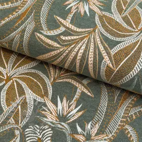Tkanina dekoracyjna jacquard Moranto allover kaki