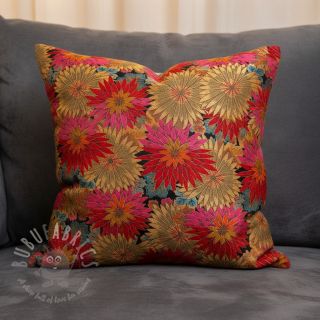 Tkanina dekoracyjna jacquard Matcha allover rouge