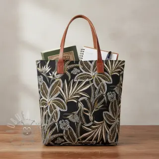 Tkanina dekoracyjna jacquard Moranto allover noir