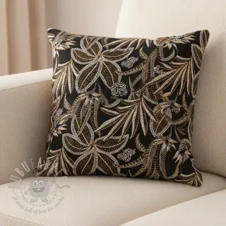 Tkanina dekoracyjna jacquard Moranto allover noir