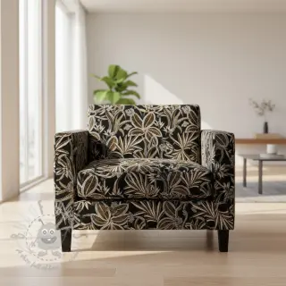 Tkanina dekoracyjna jacquard Moranto allover noir